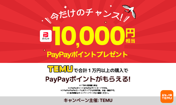 PayPayポイント10,000円キャンペーン③